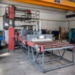 tunnel de grenaillage à air comprimé sar 16p – 16 pistolets de sablage haute précision