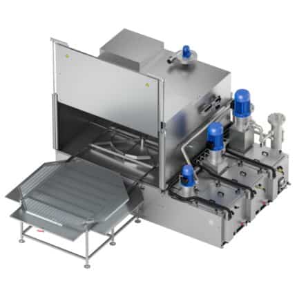 Machine industrielle en acier inoxydable pour ventilation.